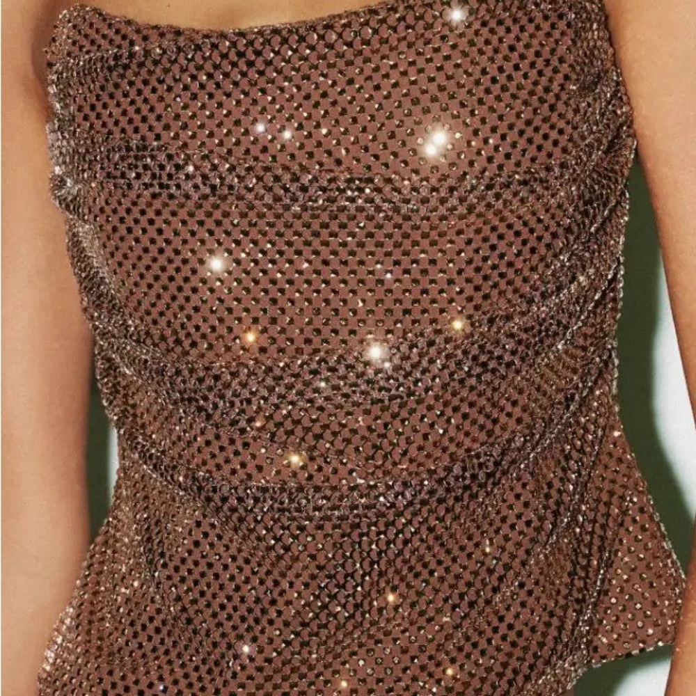Zara Brown Rhinestone Set - Picture 6 of 7